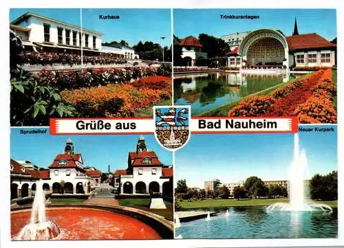 Ak Grüße aus Bad Nauheim Kurhaus Trinkkuranlagen Sprudelhof Neuer Kurpark