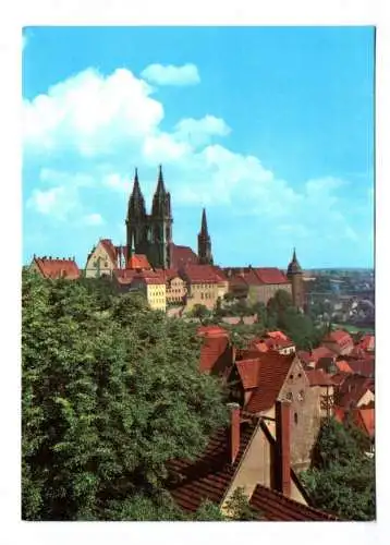 Foto Ak Meißen Blick von der LPG Hochschule auf das Burgmassiv 1973