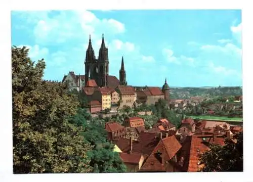 Foto Ak Meißen Blick von der LPG Hochschule auf das Burgmassiv 1973