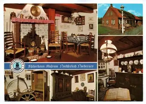 Ak Fischerhaus Museum Nordseebad Norderney 1981