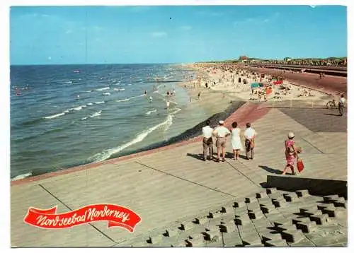 Foto Ak Nordseebad Norderney Strandansicht am Januskopf 1983