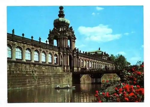 Foto Ak Dresden Kronentor des Zwingers 1973