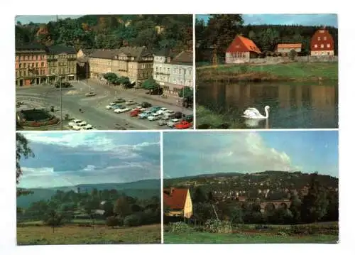 Ak Sebnitz August Bebel Platz Betriebsferienlager Rotes Ländchen 1973