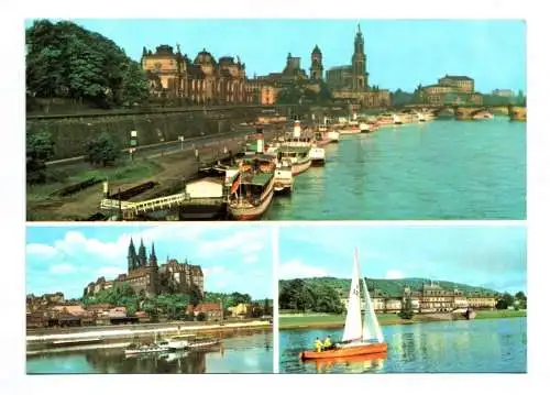 Ak Dresden Brühlsche Terrasse Meißen Albrechtsburg Schloß Pillnitz 1973