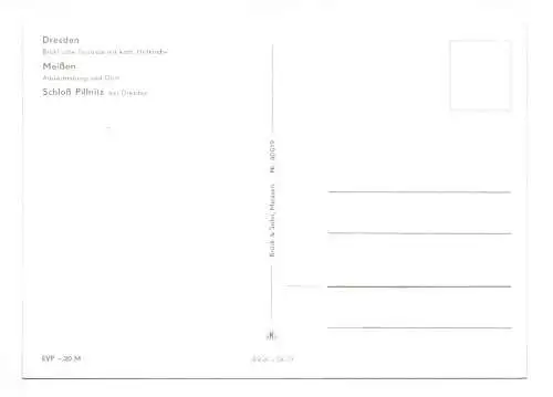 Ak Dresden Brühlsche Terrasse Meißen Albrechtsburg Schloß Pillnitz 1973