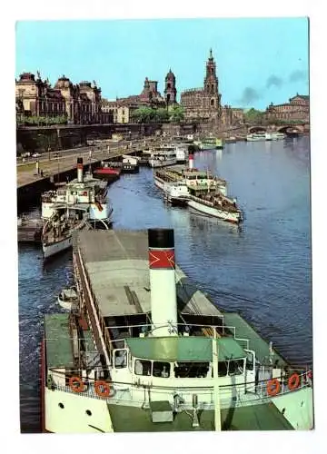 Foto Ak Dresden Brühlsche Terrasse 1975