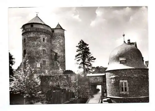 Foto Ak Burg Stolpen Coselturm Hauptportal und Schösserturm 1976