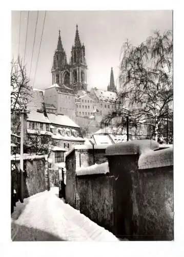 Foto Ak Meißen Leinewebergasse 1976