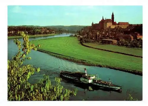 Foto Ak Meißen Blick vom Proschwitz ins Elbtal 1978