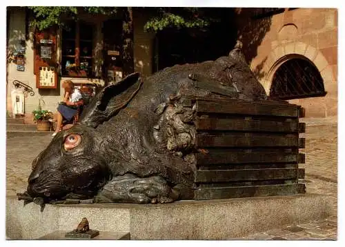 Foto Ak Nürnberg Albrecht Dürer Platz Zeitgenössische Paraphrase 1984