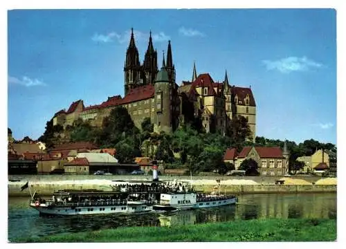 Foto Ak Meißen Albrechtsburg und Dom 1978