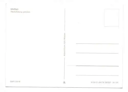 Foto Ak Meißen Albrechtsburg und Dom 1978