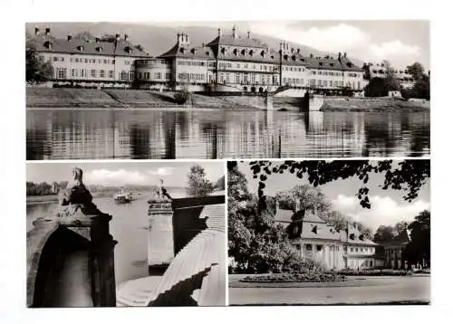 Ak Pillnitz bei Dresden Wasserpalais Freitreppe Bergpalais 1978