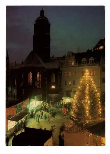 Foto Ak Meissen Weihnachtsmarkt 1982