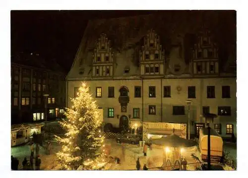 Foto Ak Meissen Weihnachtsmarkt 1982