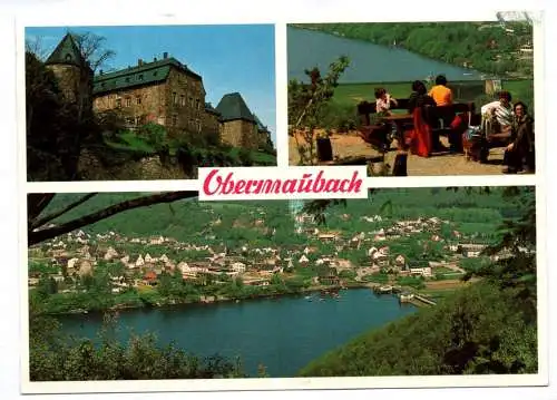 Ak Stausee Obermaubach Dürener Rureifel 1986