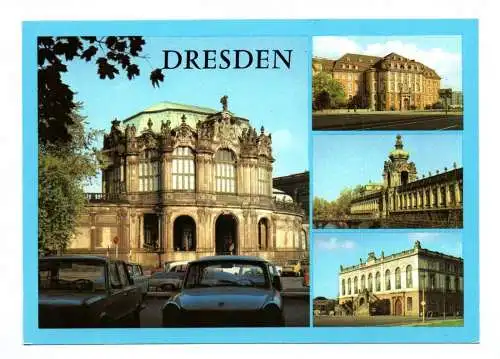 Ak Dresden Zwinger Landhaus Museum für Stadtgeschichte Johanneum 1982