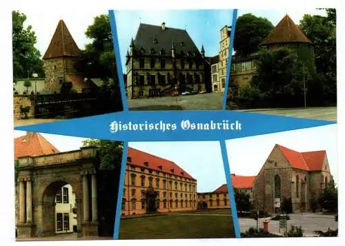 Ak Historisches Osnabrück Pernickelmühle Rathaus Vitischanze