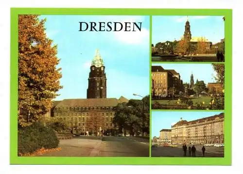 Ak Dresden Rathaus 1981 Altmarkt