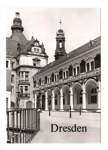 Foto Ak Dresden Turnierplatz im Stallhof des Schlosses 1983