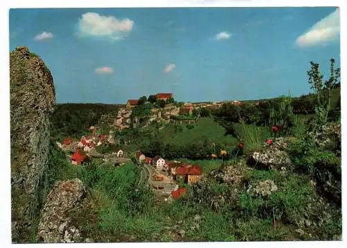 Foto Ak Kurzentrum Pottenstein Fränkische Schweiz Hallenbad Felsenschwimmbad