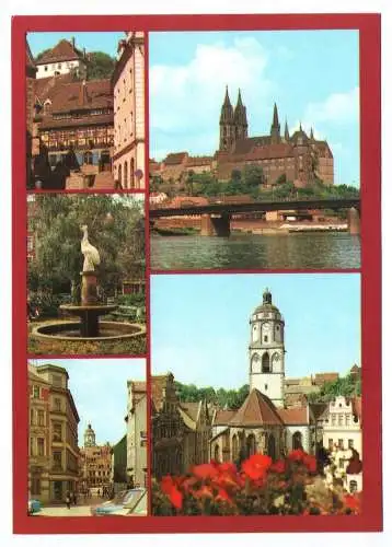 Ak Meissen Albrechtsburg und Dom Frauenkirche 1984 Historische Gaststätte