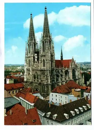 Foto Ak Regensburg Dom Bayern Ansichtskarte