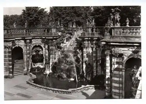 Foto Ak Das Nymphenbad Dresden Der Zwinger 1984