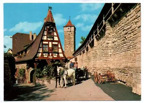 Foto Ak Rothenburg ob der Tauber Alte Schmiede