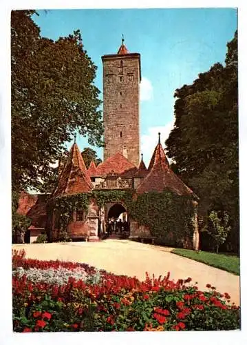 Foto Ak Rothenburg ob der Tauber Burgtor 1984