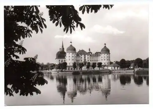 Foto Ak Moritzburg Barockmuseum Schloß 1984