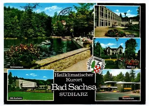 Ak Heilklimatischer Kurort Bad Sachsa Südharz Schmelzteich Kurzentrum 1984