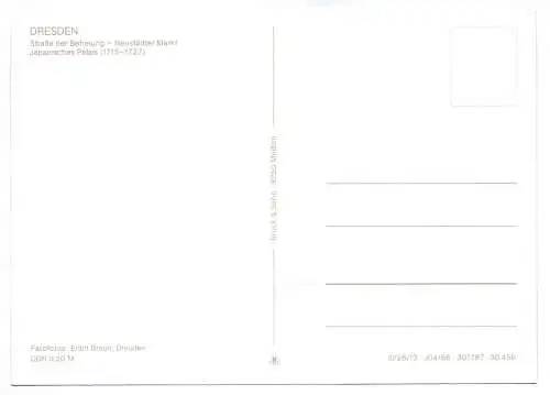 Ak Dresden Straße der Befreiung 1986 Neustädter Markt