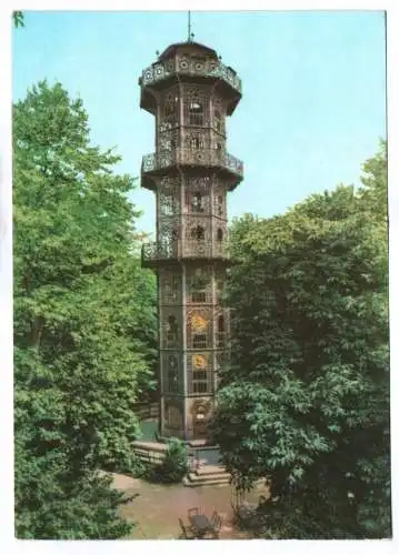 Foto Ak Löbau Aussichtsturm Gusseiserner Turm