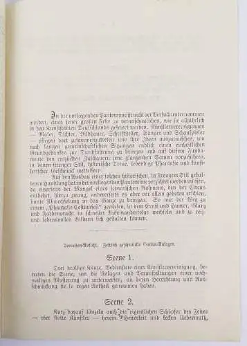 Circus Renz Textbuch zu Ein Künstlerfest Franz Renz 1893 Zirkus