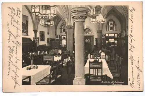 Ak Augsburg Restaurant St. Leonhard 1915