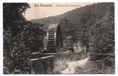 Ak Bad Kreuznach Partie auf Saline Theodorshalle 1909 Wassermühle