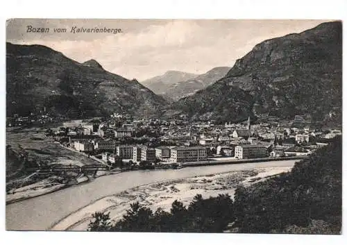 Ak Bozen vom Kalvarienberge Italien 1906 Südtirol