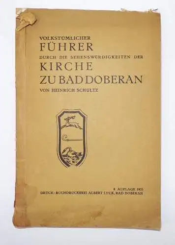 Volkstümlicher Führer durch die sehenswürdige Kirche zu Bad Doberan 1935