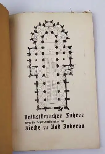 Volkstümlicher Führer durch die sehenswürdige Kirche zu Bad Doberan 1935