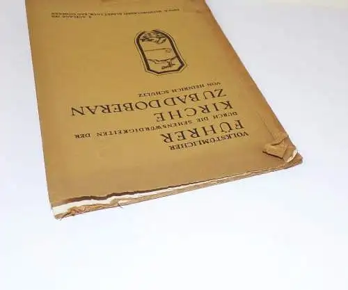 Volkstümlicher Führer durch die sehenswürdige Kirche zu Bad Doberan 1935