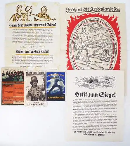 Kriegsanleihe 1 Wk Karten Dokumente 