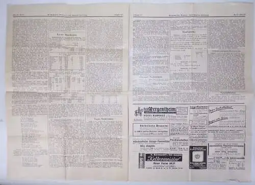 Allgemeine Brauer und Hopfen Zeitung Nr 119 von 1937 Nürnberg 