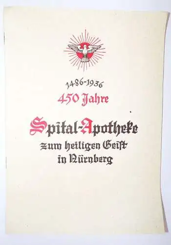 Nürnberg Spital Apotheke zum heiligen Geist 450 Jahre 1936