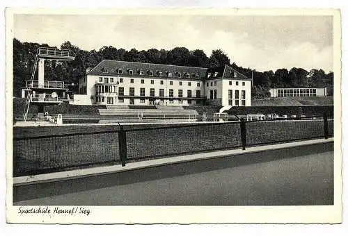 Ak Foto Sportschule Hennef Sieg Nordrhein-Westfalen 1959