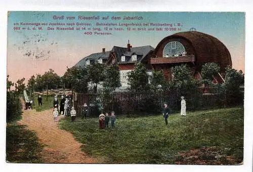 Ak Gruß von Riesenfaß auf dem Jaberlich Reichenberg Tschechien Gebirge 1923