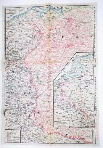Konvolut Landkarten 1 Wk Völkerkriegskarte militärische Ereignisse