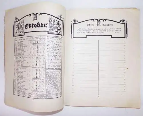 Krankenfürsorge Kalender 1926 des Dritten Ordens in München Bayern