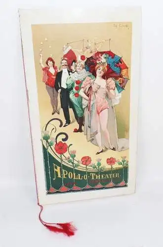 Apollo Theater Berlin 1901 Programm Reklame Litho