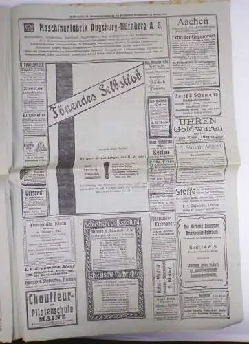 Festblatt Katholiken Generalversammlung Mainz 1911 Zeitung